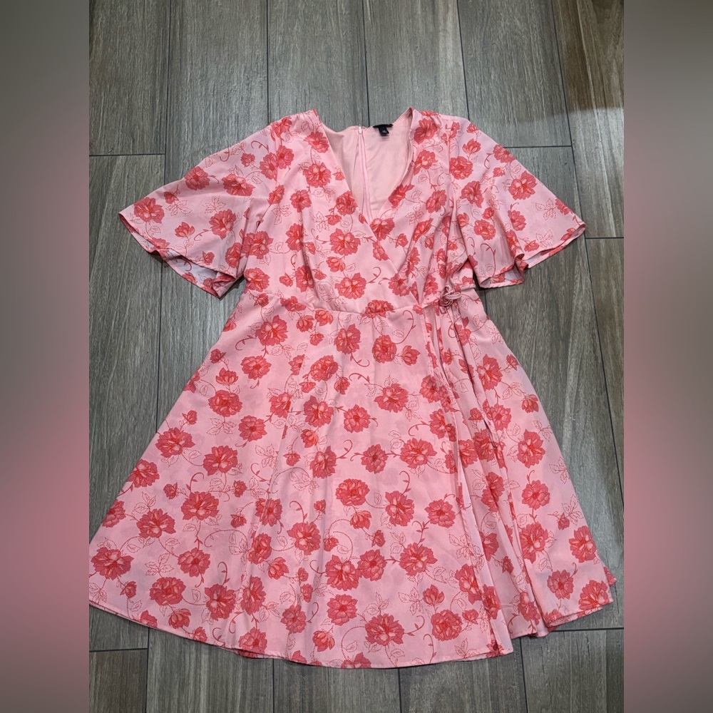 Torrid Pink Floral Dress